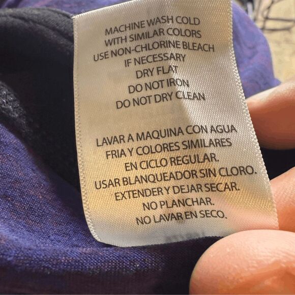 Tuff Athletics Womens Heather Mid-rise Workout Pull-on Crop Leggings Blue Large - Picture 5 of 8